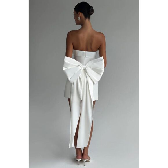 ✨Babyboo | Barbara Mini Dress White | NWT | Bridal Shower, Bachelorette, Wedding - Picture 1 of 7